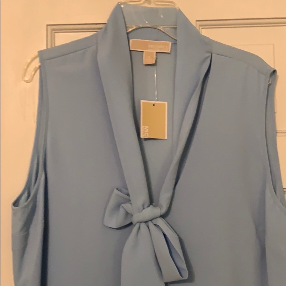 MK tie neck top